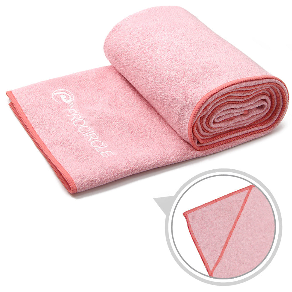 Yoga Towel,Hot Yoga Mat Towel - Sweat Absorbent Non-Slip for Hot Yoga,  Pilates and Workout 24 x72, Pink
